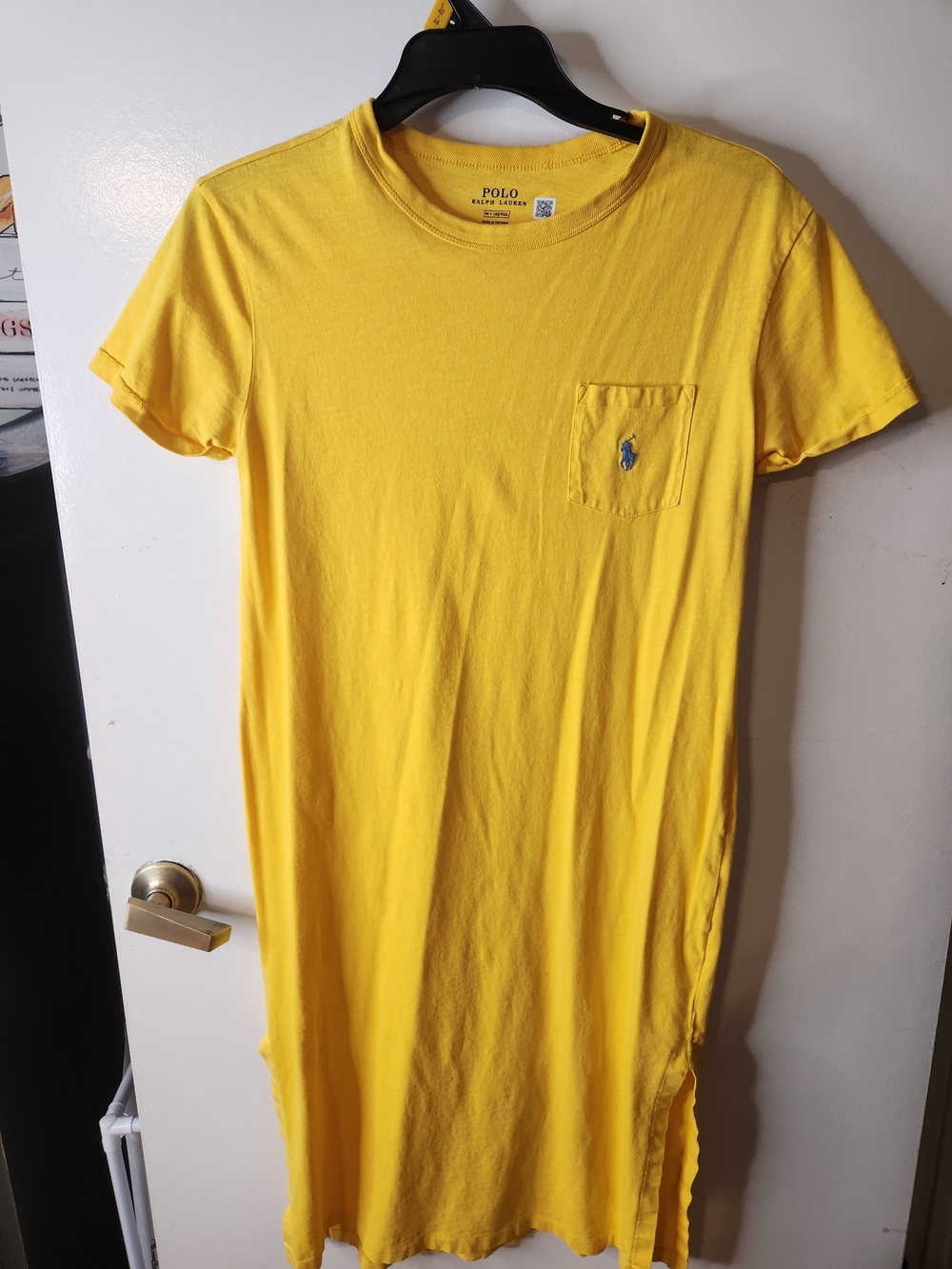Polo by Ralph Lauren Bright Yellow Short-Sleeve Pocket Tee Dress